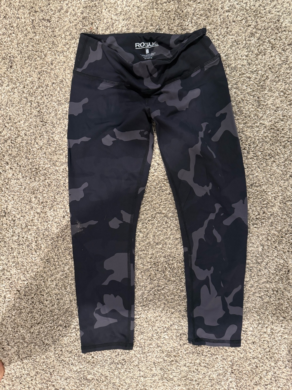 Rogue Black & Dark Gray Camo Leggings